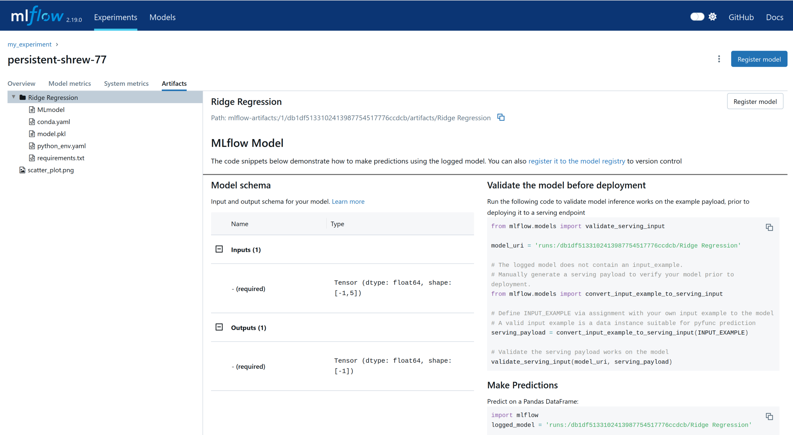 MLflow Comparison